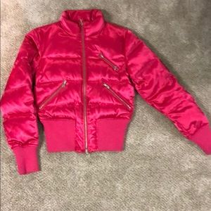 Pink Express Bomber Jacket